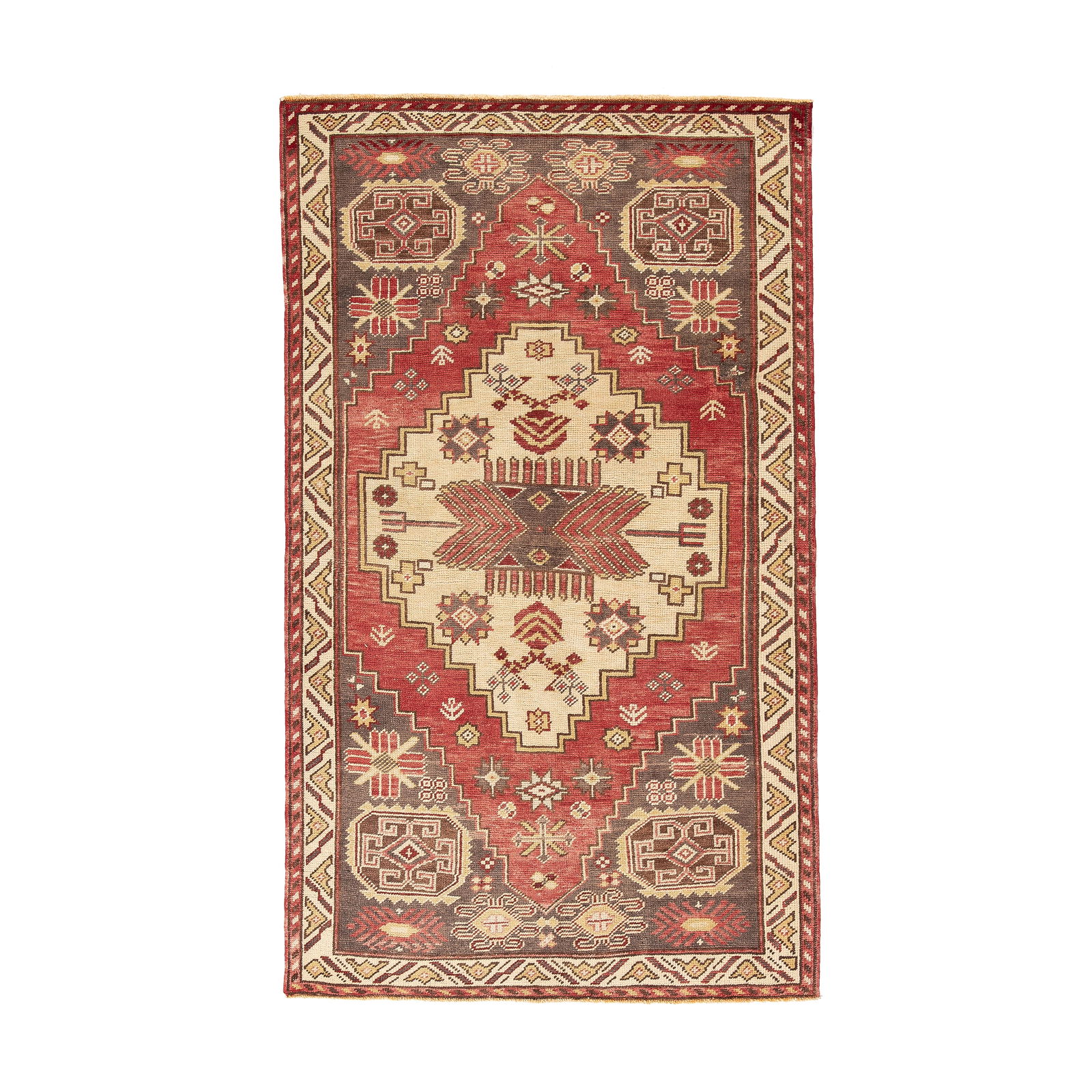 Authentic Handmade Anatolia Wool Carpet 52 x 86.6 Inches (1 of 8)