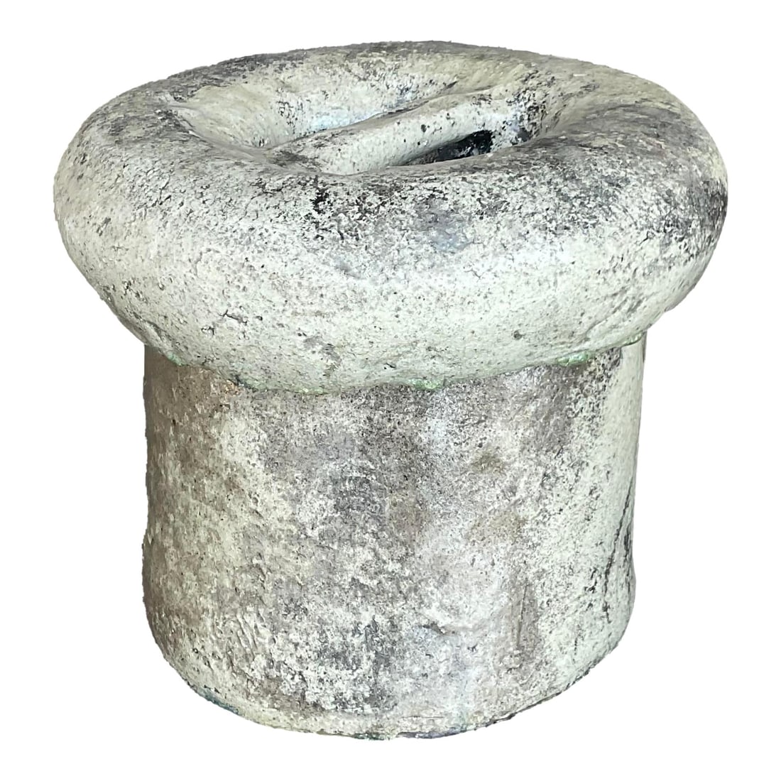 Vintage Boho Studio Pottery Lidded Vessel Gray 9.75x10.25x9 (1 of 7)