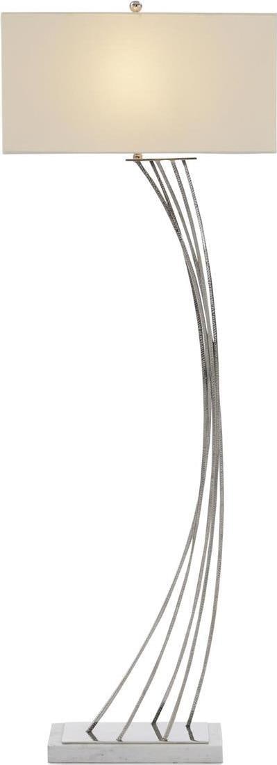 John-Richard 68.5 Inch Nickel Floor Lamp Transitional Style Handmade (1 of 2)