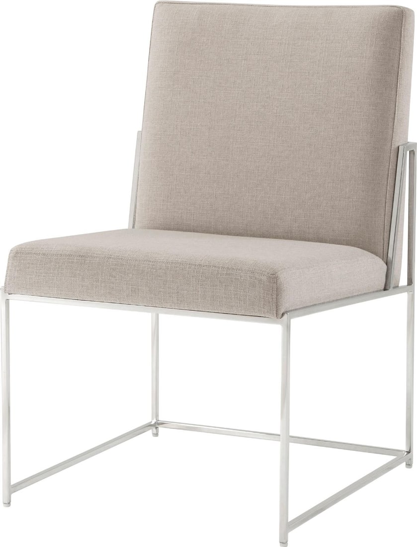 Theodore Alexander Chic Marcello Dining Side Chair Steel Construction (1 of 5)