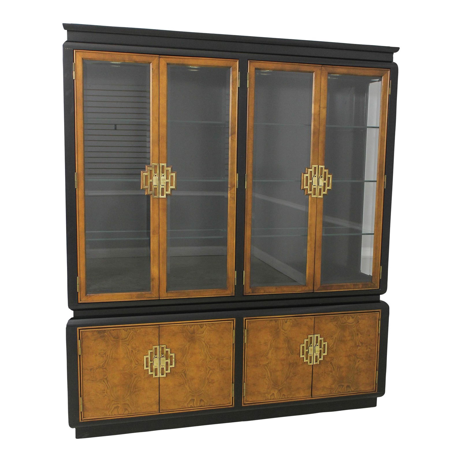 Century Chin Hua Mid Century Modern China Cabinet by Raymond Sobota: Century Chin Hua Mid Century Modern China Cabinet by Raymond Sobota Presenting the Century Chin Hua Modern Design China Cabinet, a stunning piece from the Chin Hua Collection, characterized by its