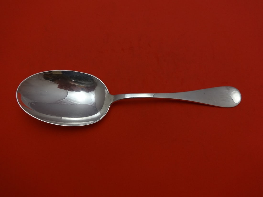 Tiffany & Co King William Sterling Silver Serving Spoon 8 7/8" (1 of 1)