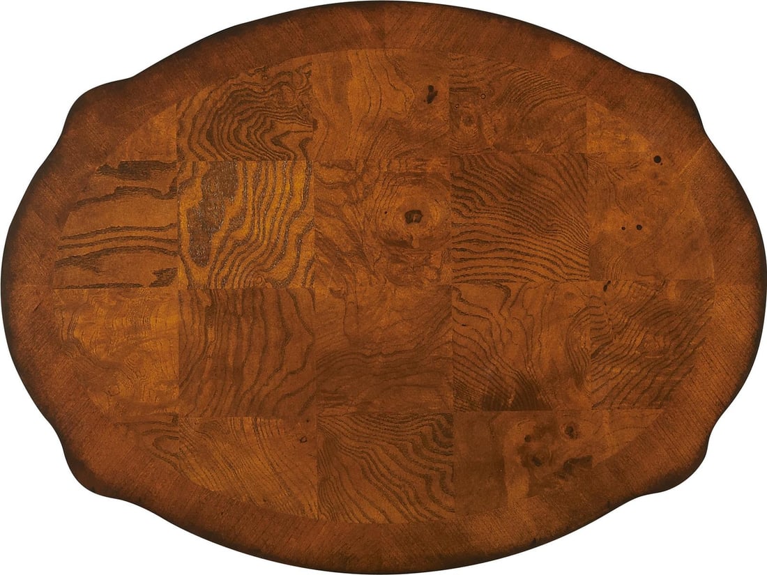 Butler Jarvis Oval Side Table Medium Brown Cherry Veneer (1 of 1)