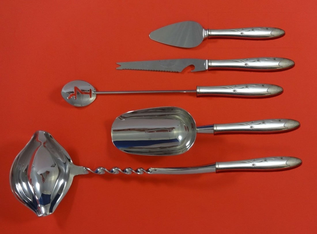 Gorham Celeste Sterling Silver 5pc Cocktail Serving Set (1 of 1)