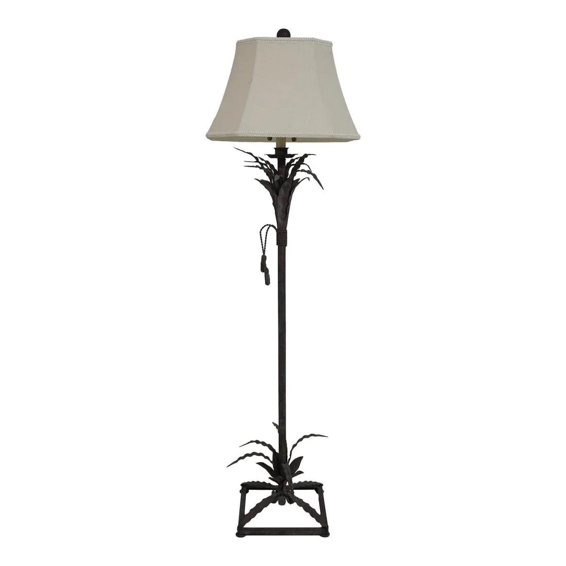 Elegant Designer Metal Toleware Floor Lamp Faux Bronze Finish 64.5 inches (1 of 10)