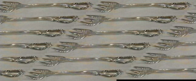 International Sterling Silver Rhapsody Cocktail Fork Set of 12 5.5" (1 of 4)