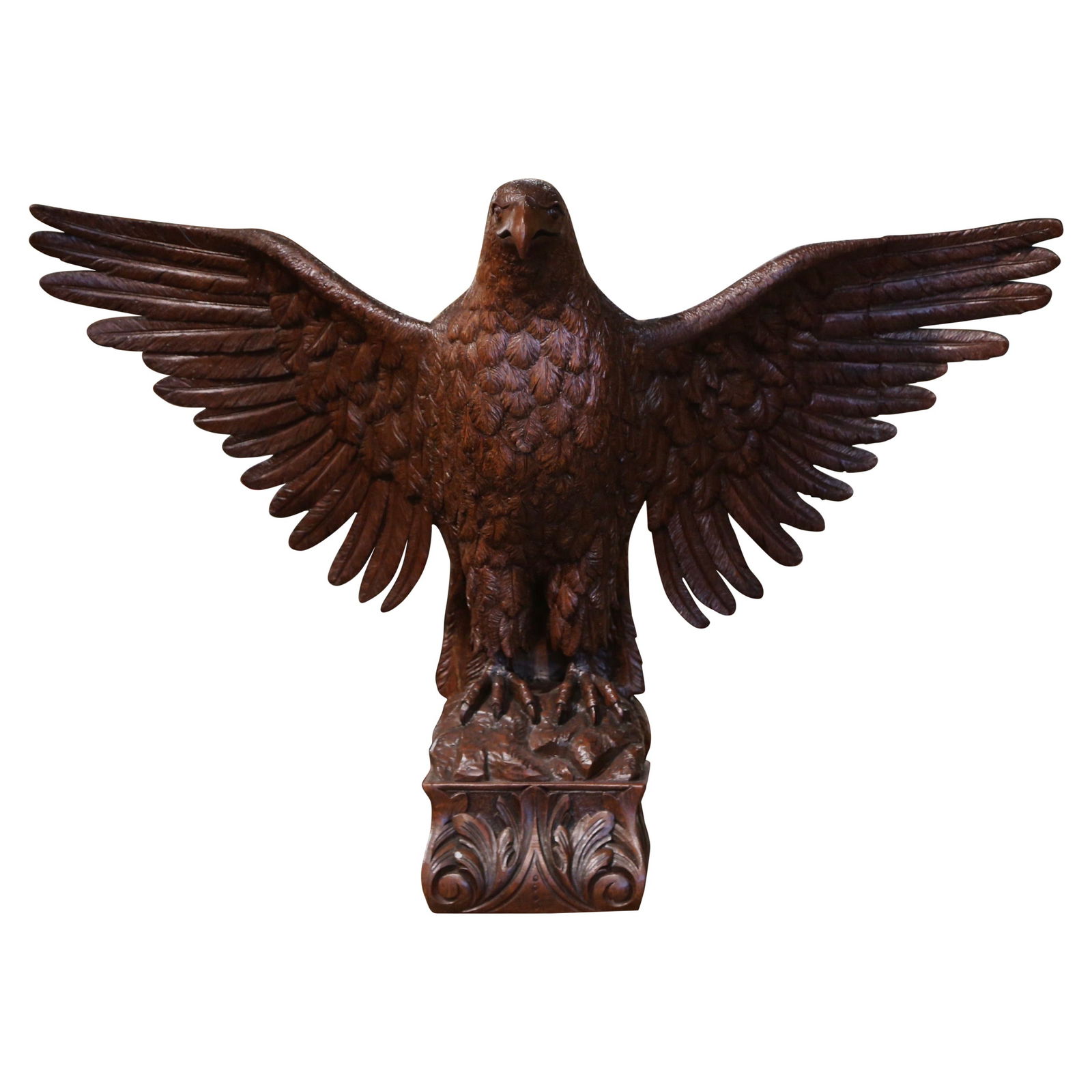 Early 19th Century Hand-Carved French Walnut Imperial Eagle Sculpture (1 of 12)