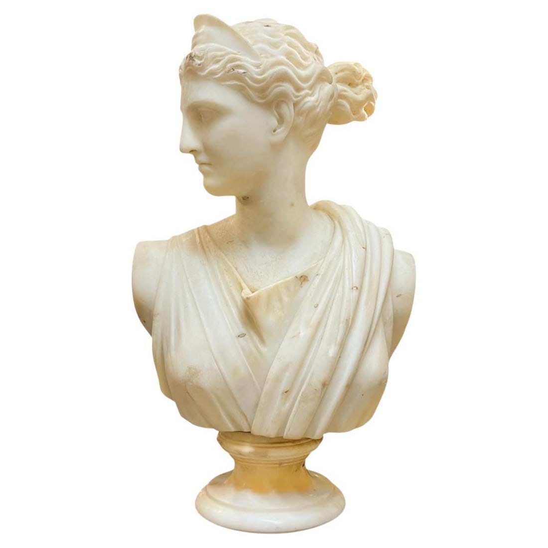 Italian Marble Sculpture of Diana Artemis Goddess 19th Century (1 of 9)