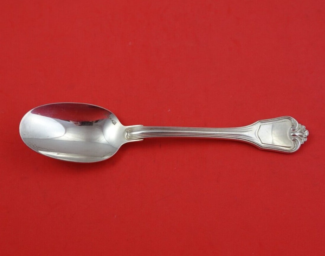 Christofle Dupleix Sterling Silver Dinner Spoon 7.5" Heirloom Silverware: Christofle Dupleix Sterling Silver Dinner Spoon 7.5" Heirloom Silverware Elevate your dining experience with the exquisite Dupleix dinner spoon by Christofle. Crafted from high-quality sterling silver