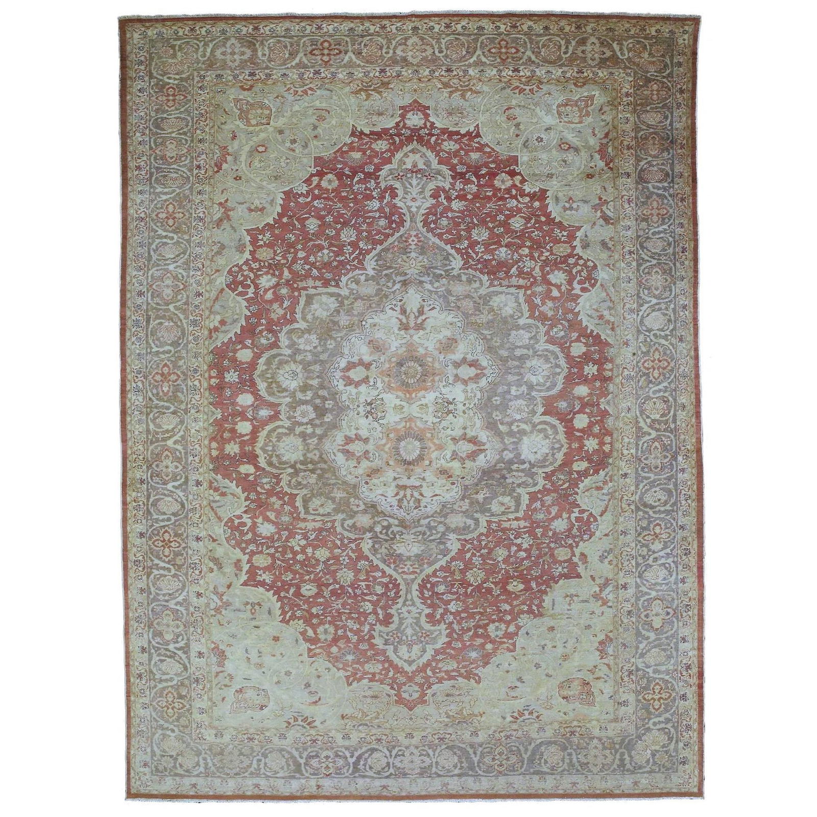19th Century Turkish Sivas Hand-Woven Carpet Kashan Style (1 of 10)