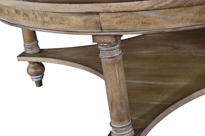 Glenbrook Transitional Square Coffee Table in Solid Wood Beachwood Finish (1 of 4)