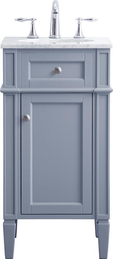 Elegant Lighting Solid Wood Bathroom Vanity Gray Contemporary Style (1 of 1)