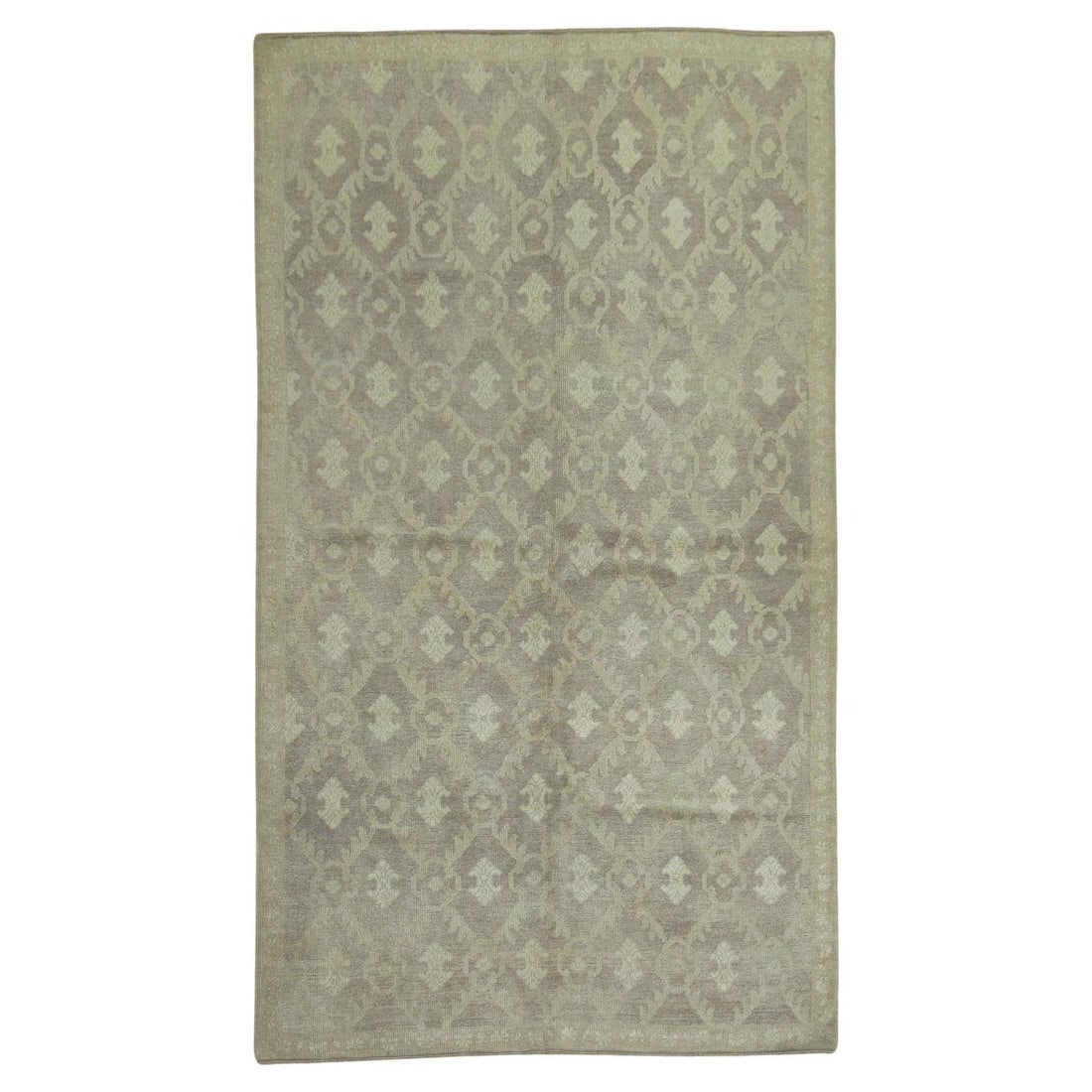 Vintage Turkish Konya Hand-Woven Wool Rug Mid-Century Modern 57 x 92 (1 of 5)