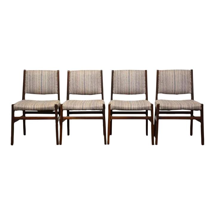 Mid-Century Modern Teak Dining Chairs Set of 4 (1 of 8)