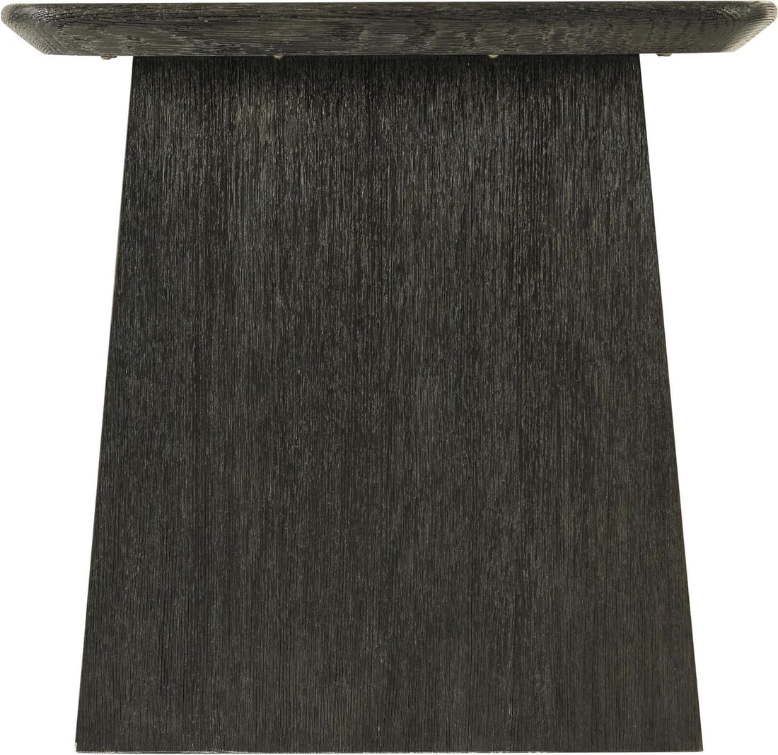 Theodore Alexander Modern Charcoal Oak Square Side Table: Theodore Alexander Modern Charcoal Oak Square Side Table Elevate your living space with this Modern Charcoal Oak Side Table by Theodore Alexander. Crafted from metal and veneer wood, this square side