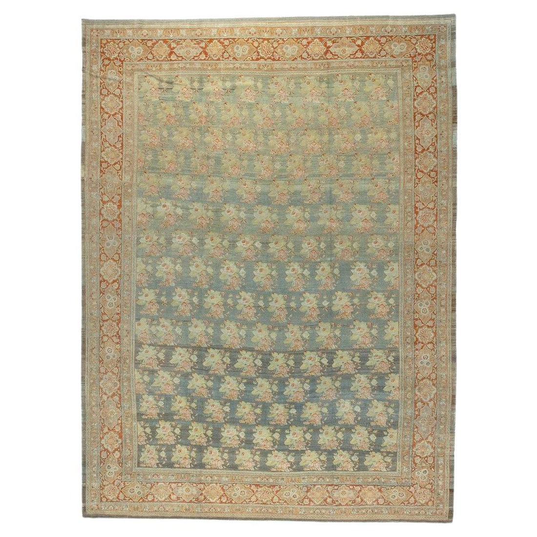 Zabihi Antique Persian Bidjar Floral Rug 149x199 Hand-Knotted Wool Iran 1910 (1 of 9)