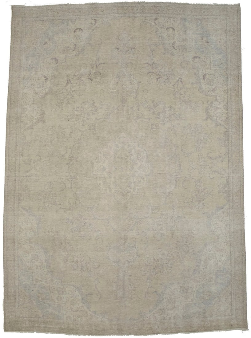 Vintage Handmade Floral Design 7x10 Oriental Wool Rug (1 of 15)