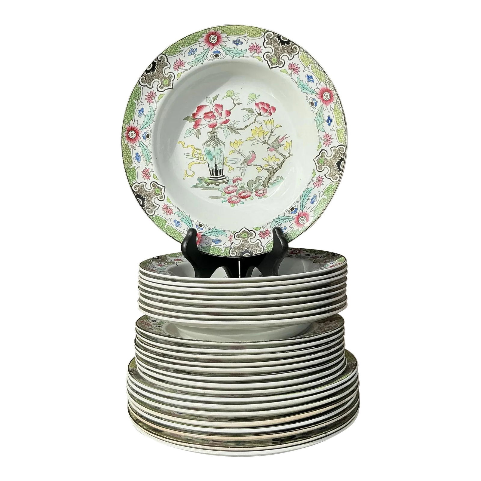 Vintage Regency Masons Mandarin China Set for 8 - 24 Pieces: Vintage Regency Masons Mandarin China Set for 8 - 24 Pieces Discover the elegance of this vintage Regency Masons 'Mandarin' English china set, perfect for dining with up to 8 guests. This exquisite co