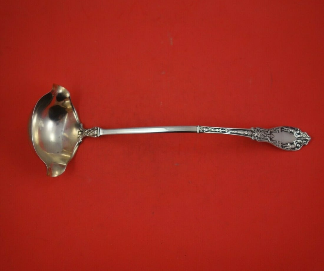 Gorham Paris Sterling Silver Punch Ladle 14 Inch Multi-Motif (1 of 3)