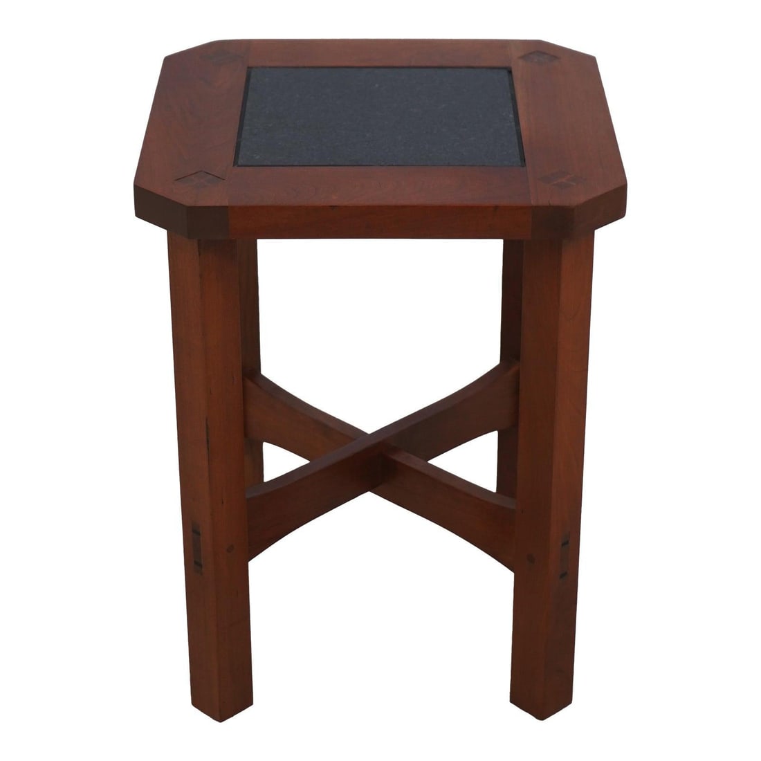 Stickley Cherry Mission Style Table with Granite Top and Inlay (1 of 10)