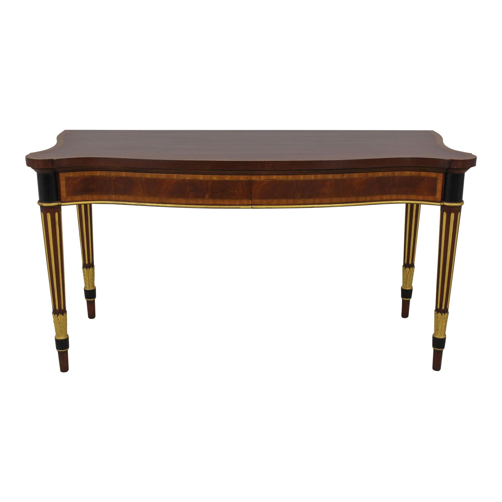 Arthur Brett Mahogany Console Table with Gold Gilding Made in England (1 of 10)