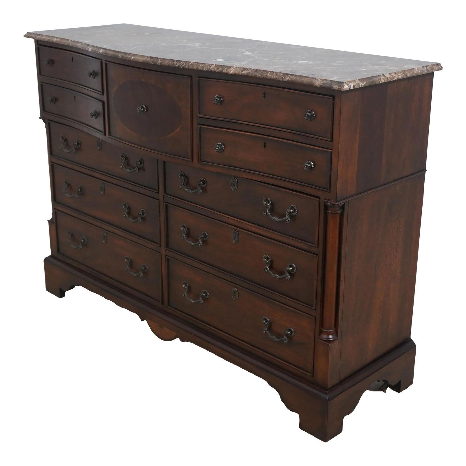 Drexel Covington Park Marble Top Sideboard 56.5 x 20 x 40 (1 of 10)