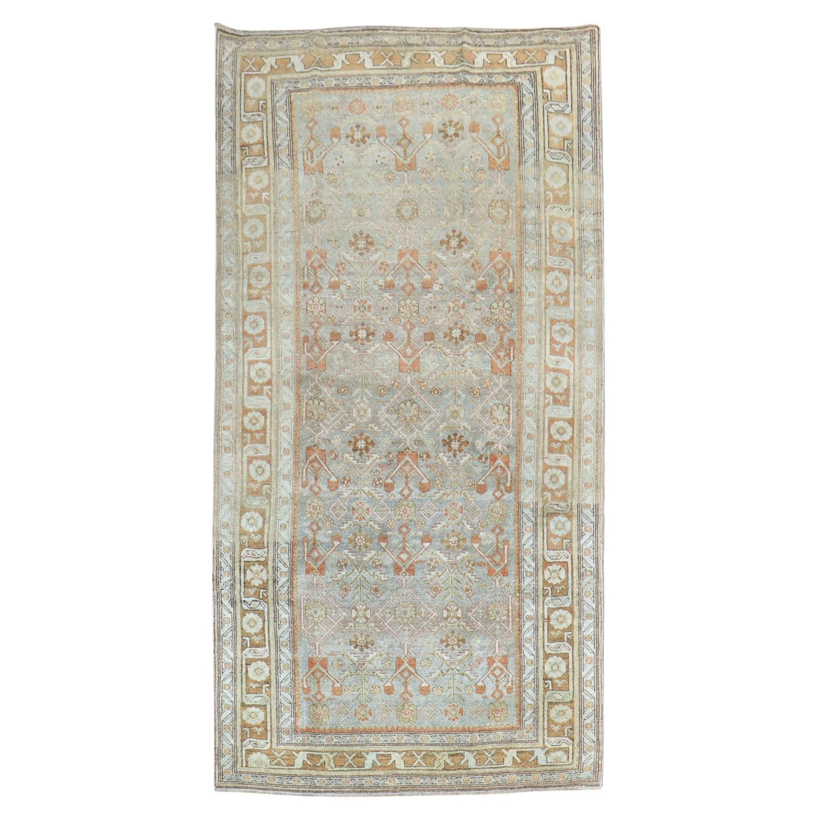 Antique Persian Bidjar Wool Accent Rug 49 x 91 Inches (1 of 8)