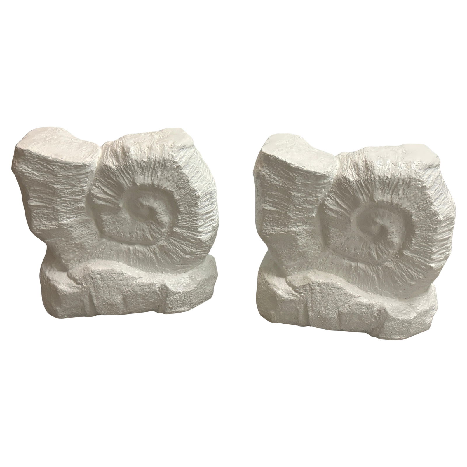 Set of 2 Serge Roche Style Nautilus Plaster Table Bases (1 of 17)