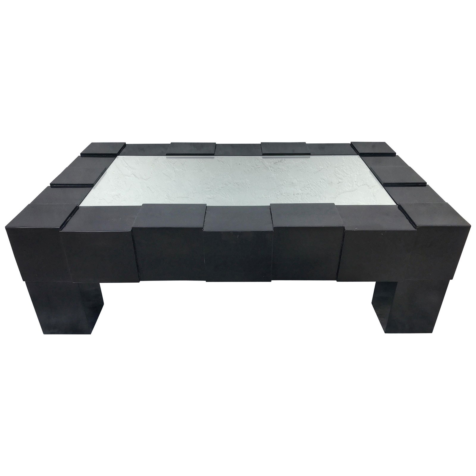 Bauhaus Black Lacquered Mirrored Coffee Table Inspired by Josef Hoffmann (1 of 10)