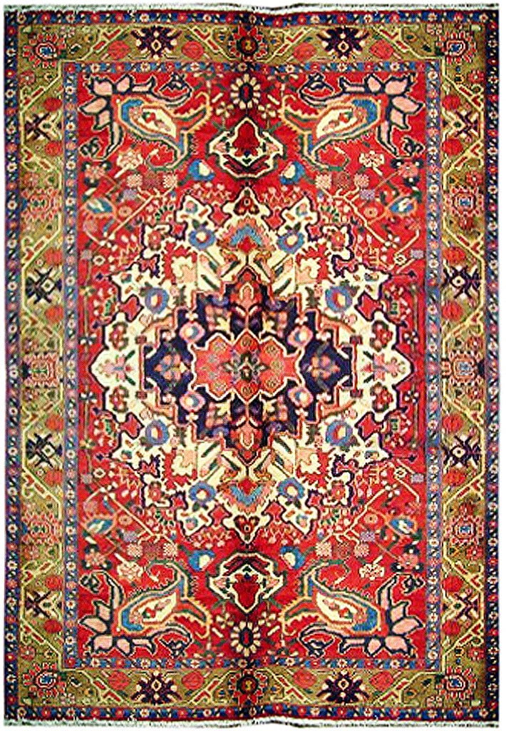 Handcrafted 5.1 x 8.7 Red Persian Bakhtiar Area Rug from Iran (1 of 7)