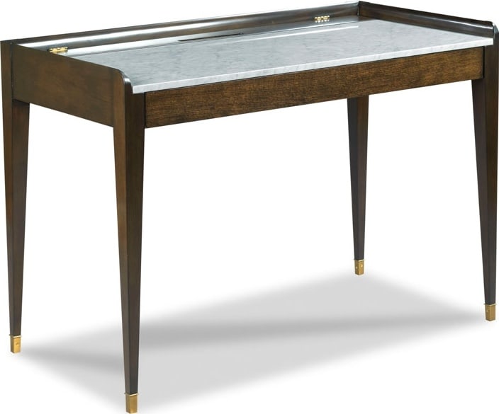 Woodbridge Mink Finish Writing Table with Marble Top (1 of 4)