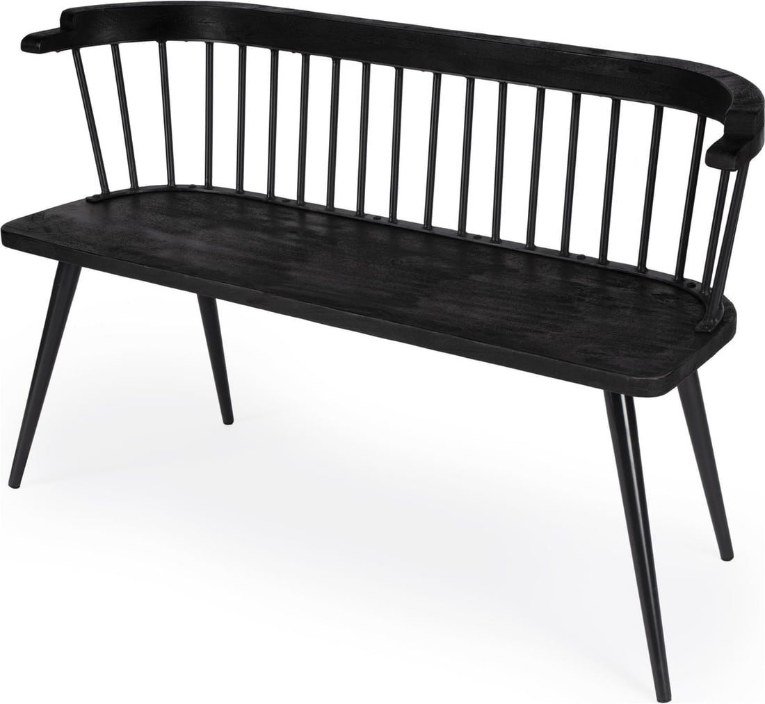 Butler Tempe Industrial Chic Bench Brass Iron Mango Wood (1 of 8)