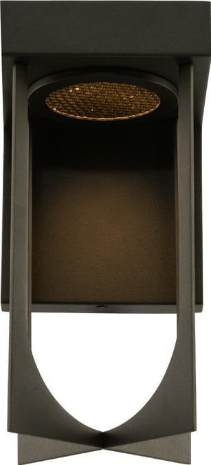 Kalco Optika Small LED Wall Sconce Matte Black 12W Dimmable (1 of 1)