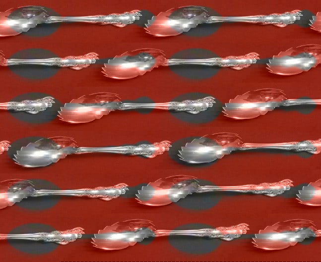 Wallace Sterling Silver Old Atlanta Teaspoon Set 12 Pieces 5 7/8 Inch: Wallace Sterling Silver Old Atlanta Teaspoon Set 12 Pieces 5 7/8 Inch Experience the elegance of dining with the Old Atlanta Sterling Silver Teaspoon Set by Wallace. This exquisite set includes 12 tea