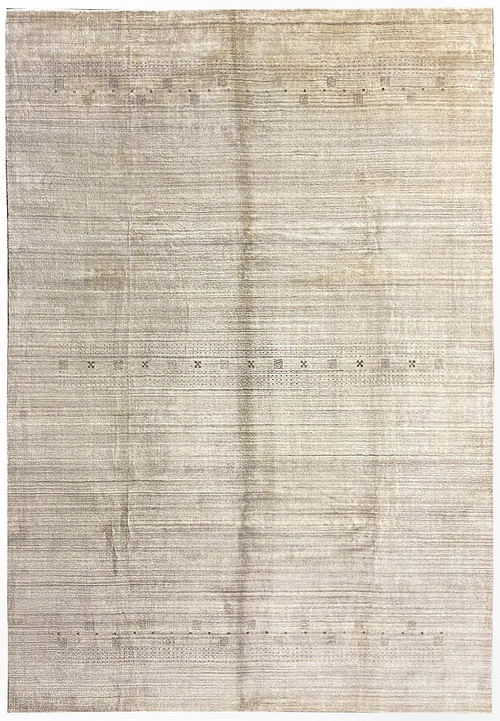 10 x 13.2 Contemporary Gabbeh Rug Natural Wool Handmade (1 of 13)