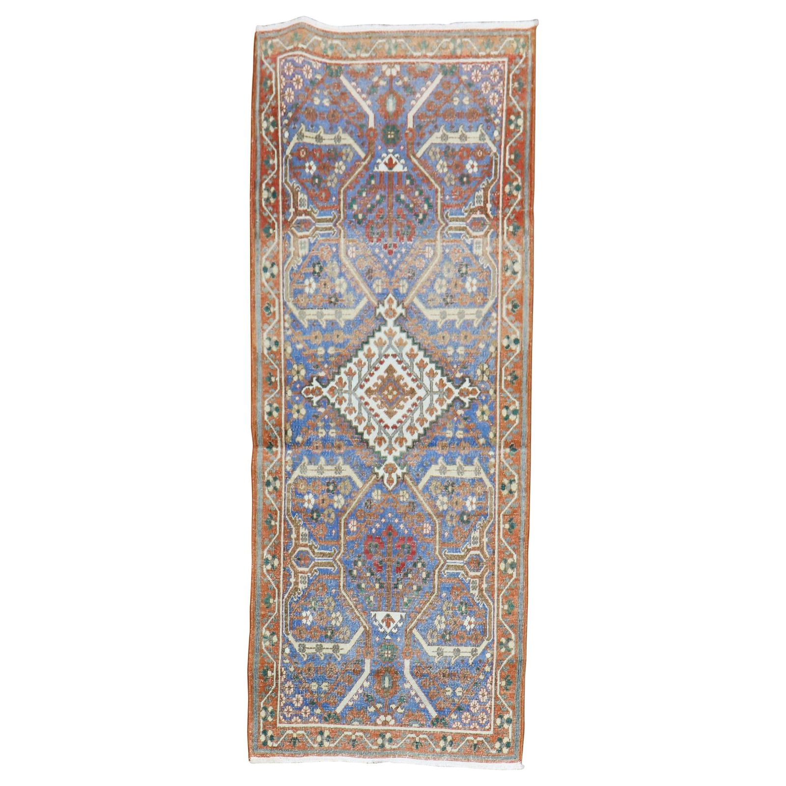 Vintage Joshegan Persian Hand-Knotted Wool Runner 23x60 Inch: Vintage Joshegan Persian Hand-Knotted Wool Runner 23x60 Inch Discover this exquisite one-of-a-kind Joshegan Persian runner, a beautifully crafted piece that embodies rustic charm. Hand-knotted from wo