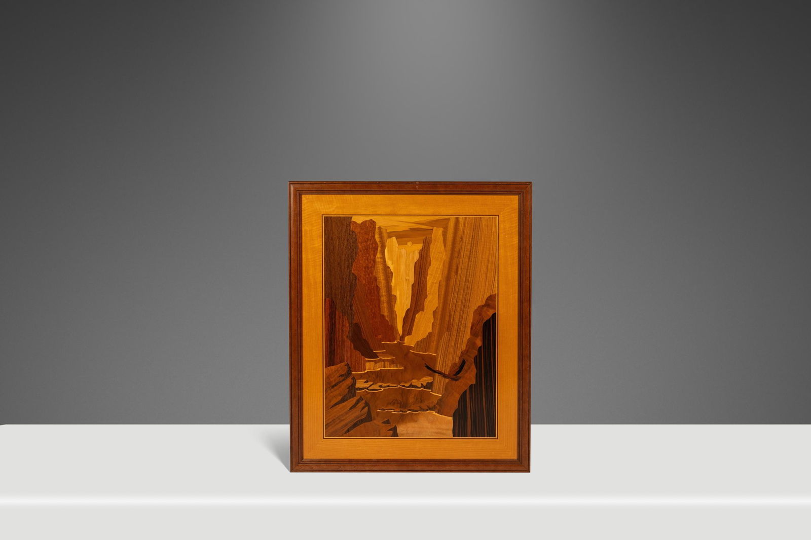 The Zion Narrows Framed Wood Marquetry Art by Hudson River Inlay (1 of 18)
