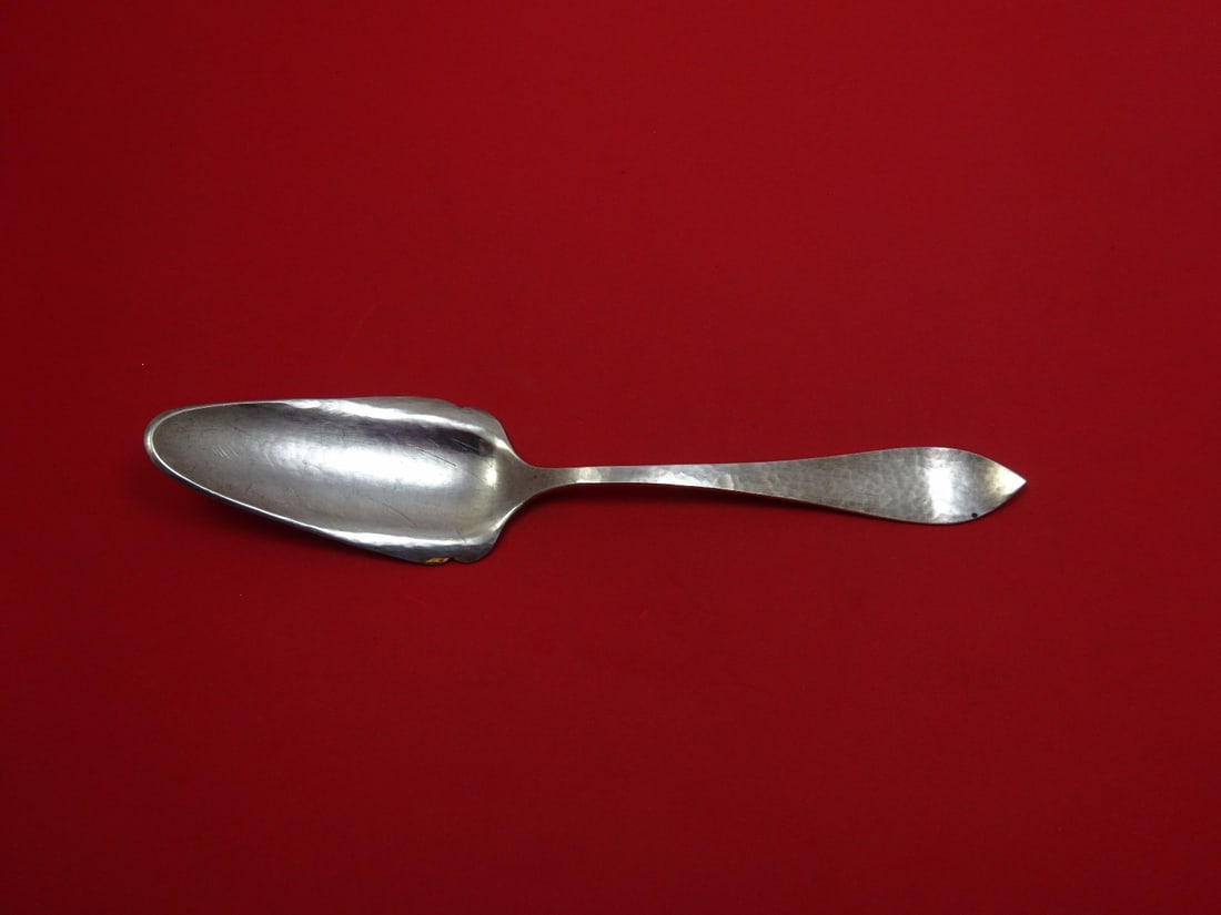 Kalo Sterling Silver Hammered Pie Server 9 5/8 Inches: Kalo Sterling Silver Hammered Pie Server 9 5/8 Inches This exquisite pie server is crafted from solid sterling silver, featuring a beautifully hammered finish that adds a touch of elegance to any serv