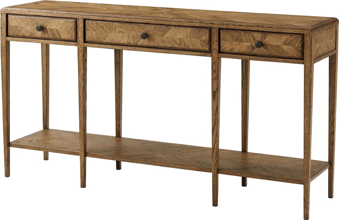 Theodore Alexander Nova Collection Oak Console Table Dawn Finish (1 of 2)