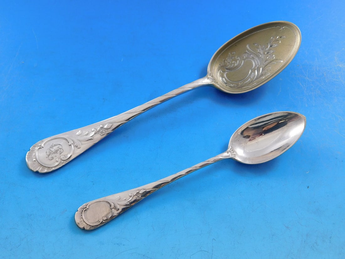 E. Lorch Louis XV 37 Piece 800 Silver Dessert Flatware Set (1 of 8)