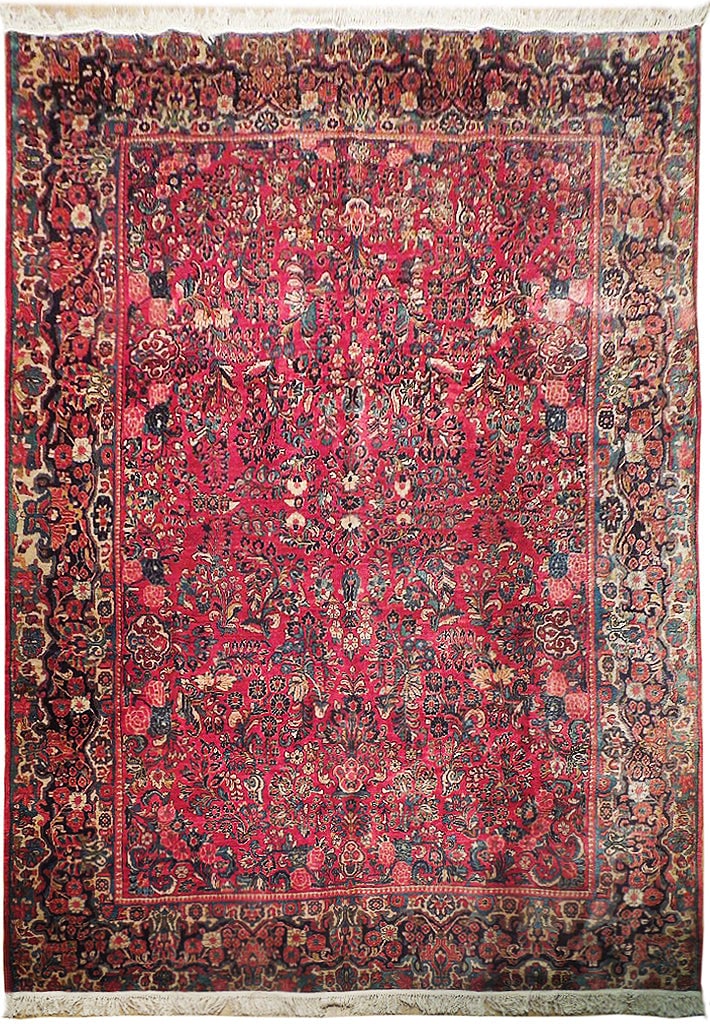 11.6 x 9.2 Maroon Hand-Knotted Semi-Antique Persian Lilihan Rug: 11.6 x 9.2 Maroon Hand-Knotted Semi-Antique Persian Lilihan Rug Free continental US Shipping Discover the elegance of this handcrafted 11.6 x 9.2 Maroon Semi-Antique Persian Lilihan Rug, a beautiful e