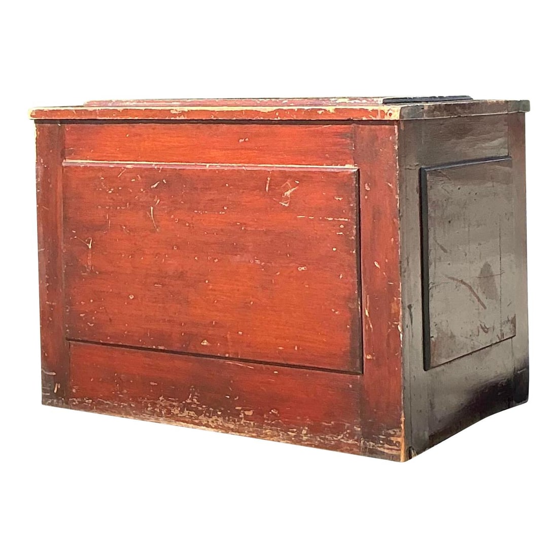 Rustic Vintage Primitive Wooden Blanket Chest Farmhouse Style (1 of 7)