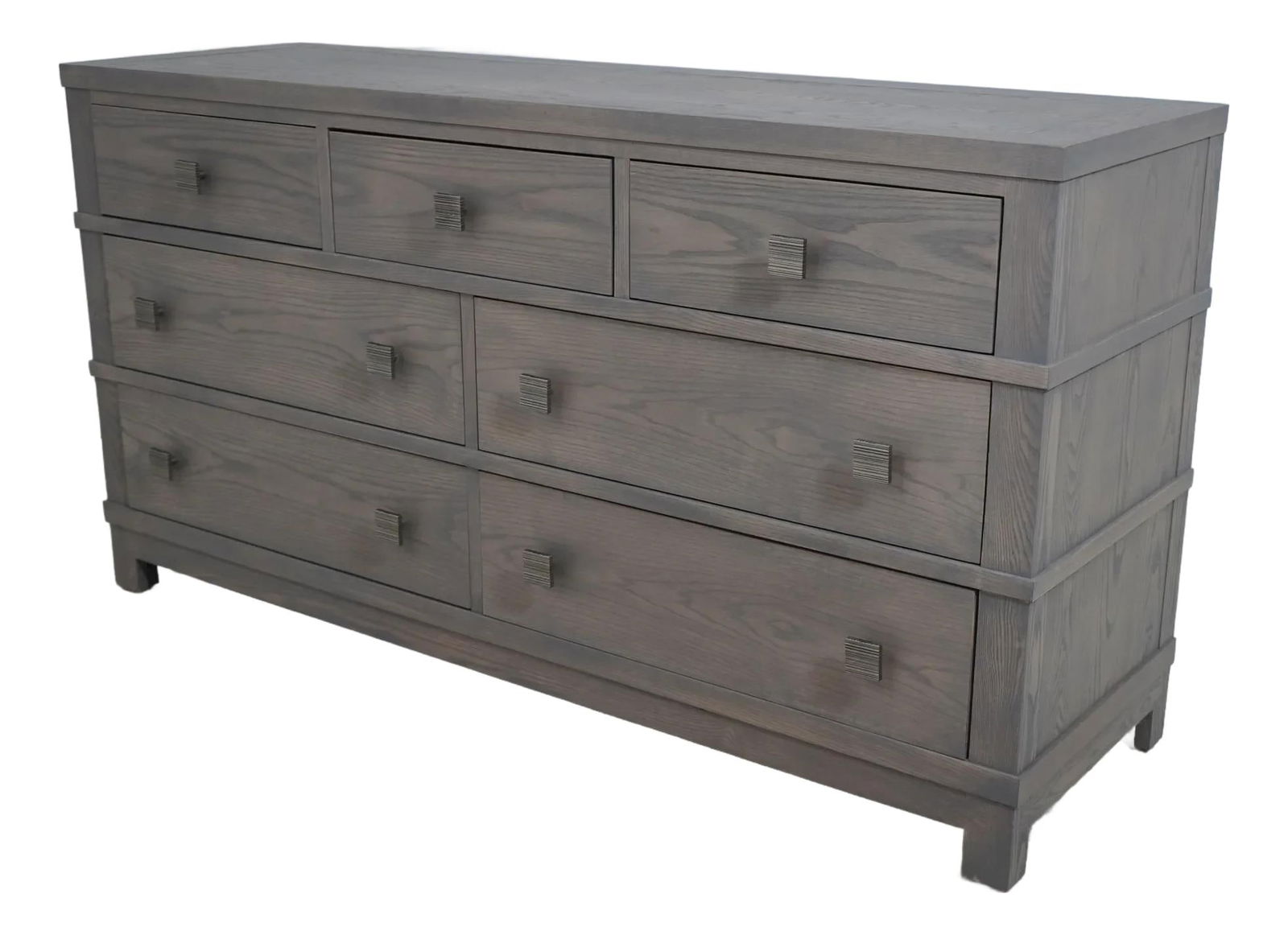 Stickley Modern Dresser Gray Painted Ashwood 72in Wide (1 of 10)