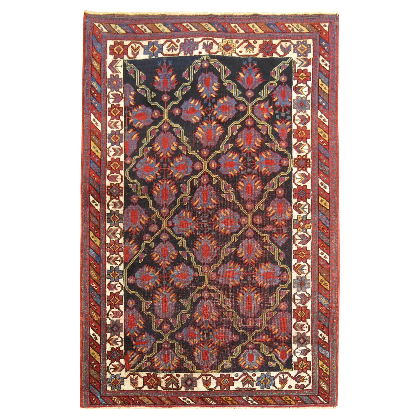 Antique Persian Afshar Tribal Rug Hand-Woven Wool 41x58 in: Antique Persian Afshar Tribal Rug Hand-Woven Wool 41x58 in Discover the exquisite craftsmanship of this Persian Afshar rug, a stunning example of tribal art. Hand-woven from high-quality wool, this ru