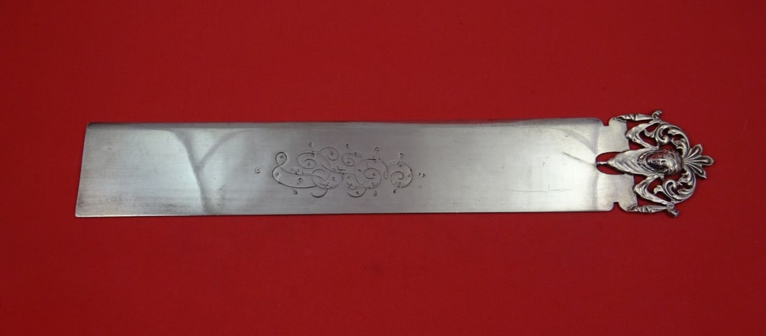 Sterling Silver Ruler Featuring Art Nouveau Woman by Shiebler 11 1/4 Inch: Sterling Silver Ruler Featuring Art Nouveau Woman by Shiebler 11 1/4 Inch This is a sterling silver ruler by Shiebler featuring an Art Nouveau woman design. The ruler measures 11 1/4 inches in length