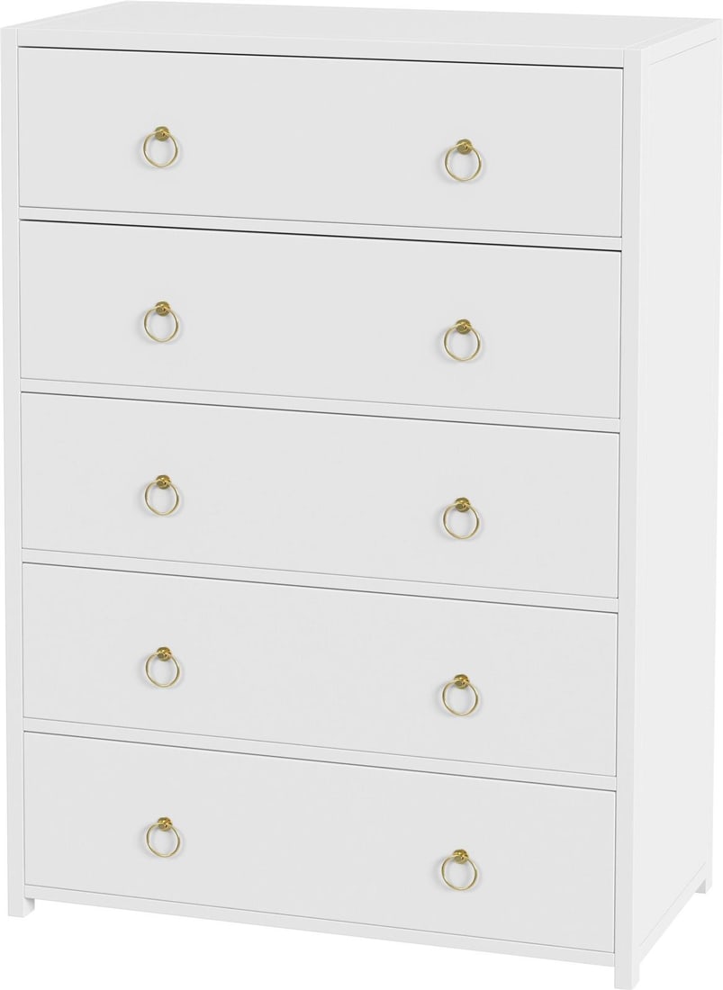 Butler Contemporary Lark Collection Modern Dresser White Acacia 51H 36W 18D (1 of 7)