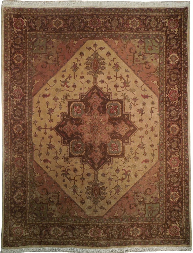 Authentic Persian Heriz Rug 8.2 x 10.3 Dense Quality: Authentic Persian Heriz Rug 8.2 x 10.3 Dense Quality Free continental US Shipping This exquisite Authentic Persian Heriz Rug measures 8.2 x 10.3 feet and features a dense quality construction,