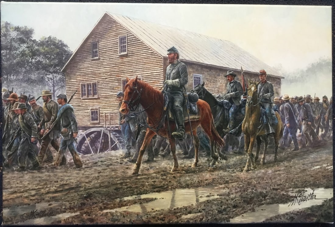 Mort Kunstler Jackson's Foot Cavalry Limited Edition Giclee Signed Canvas (1 of 5)