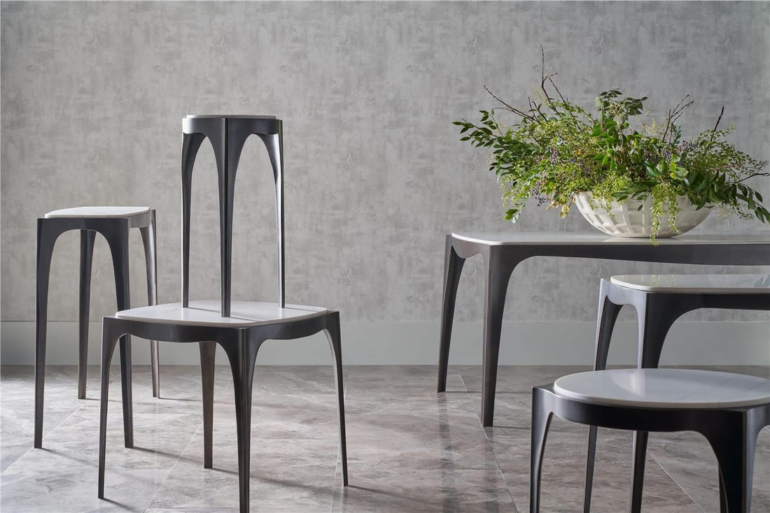 Theodore Alexander Rome Marble Top Console Table (1 of 4)