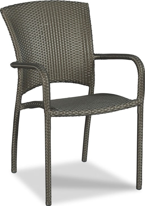 Woodbridge Espresso Woven Synthetic Outdoor Cafe Chair (1 of 2)